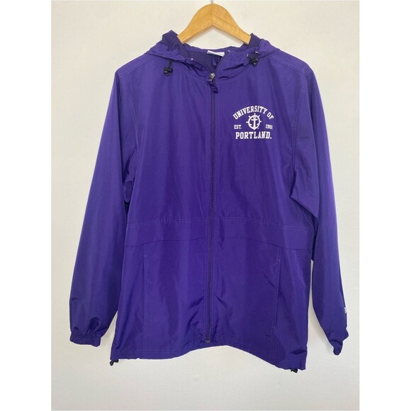 Champion Other - University of Portland Windbreaker with Hood Size S Activewear College Unisex